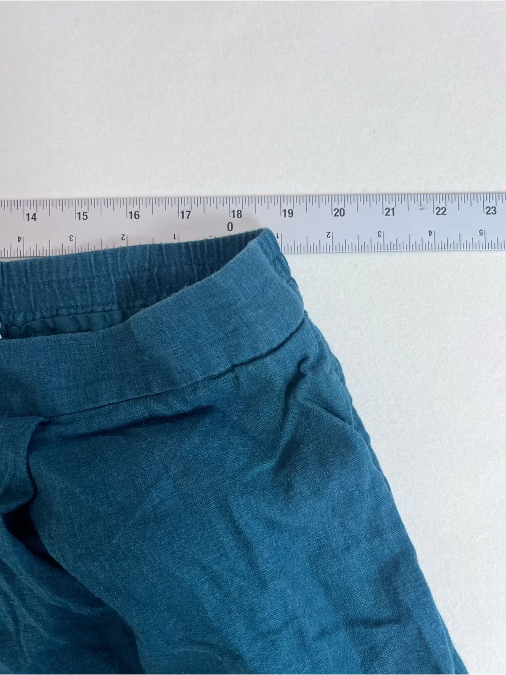 Banana Republic Women’s Teal Linen Blend Wide Leg Pants
